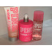 Victoria's Secret Pink Warm & Cozy Wash Scrub, Body Lotion And Fragrance Mist Набор парфюмированный скраб, лосьон и спрей для тела 